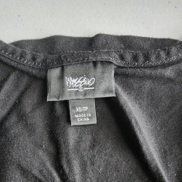 MOSSIMO Black Burnout Velvet Tank Top V Neck | Women's Blouse Shirt - Picture 7 of 9